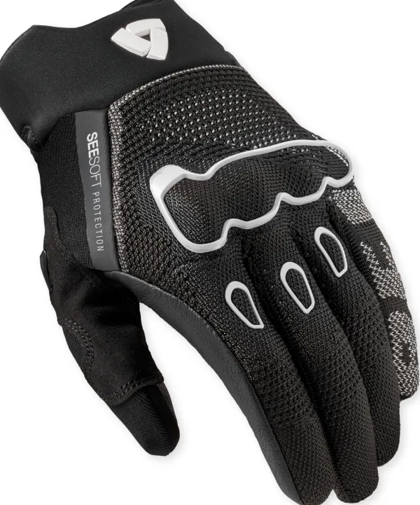 REV'IT Hyperspeed 3 Gloves Black/White> Motorhandschoenen