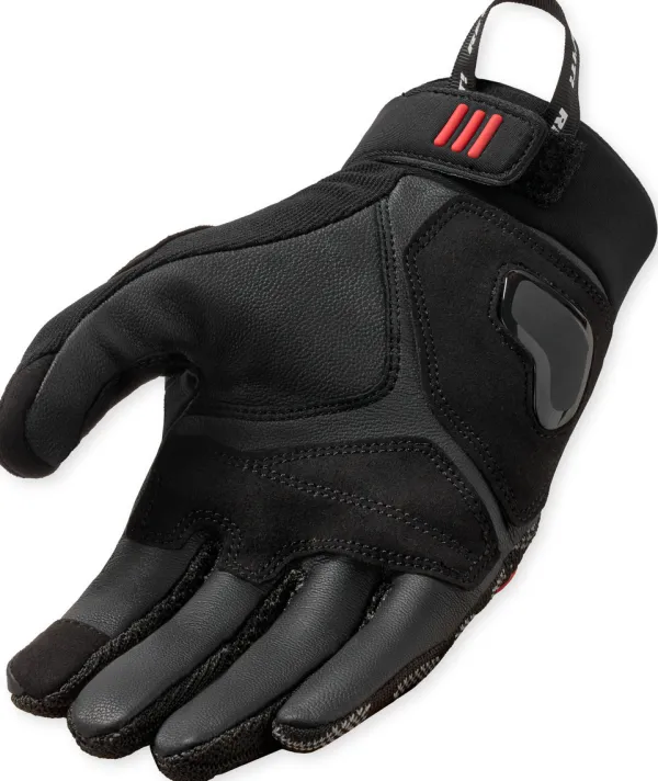 REV'IT Hyperspeed 3 Gloves Black/Neon Red> Motorhandschoenen