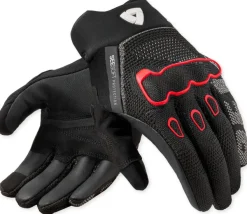 REV'IT Hyperspeed 3 Gloves Black/Neon Red> Motorhandschoenen