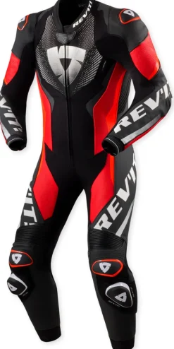 REV'IT Hyperspeed 3 One Piece Black/Neon Red> Motorpakken