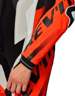 REV'IT Hyperspeed 3 One Piece Light Grey/Neon Red><noscript><img width=