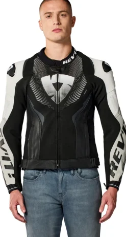 REV'IT Hyperspeed 3 Pro Motorjas Black/White> Motorjassen