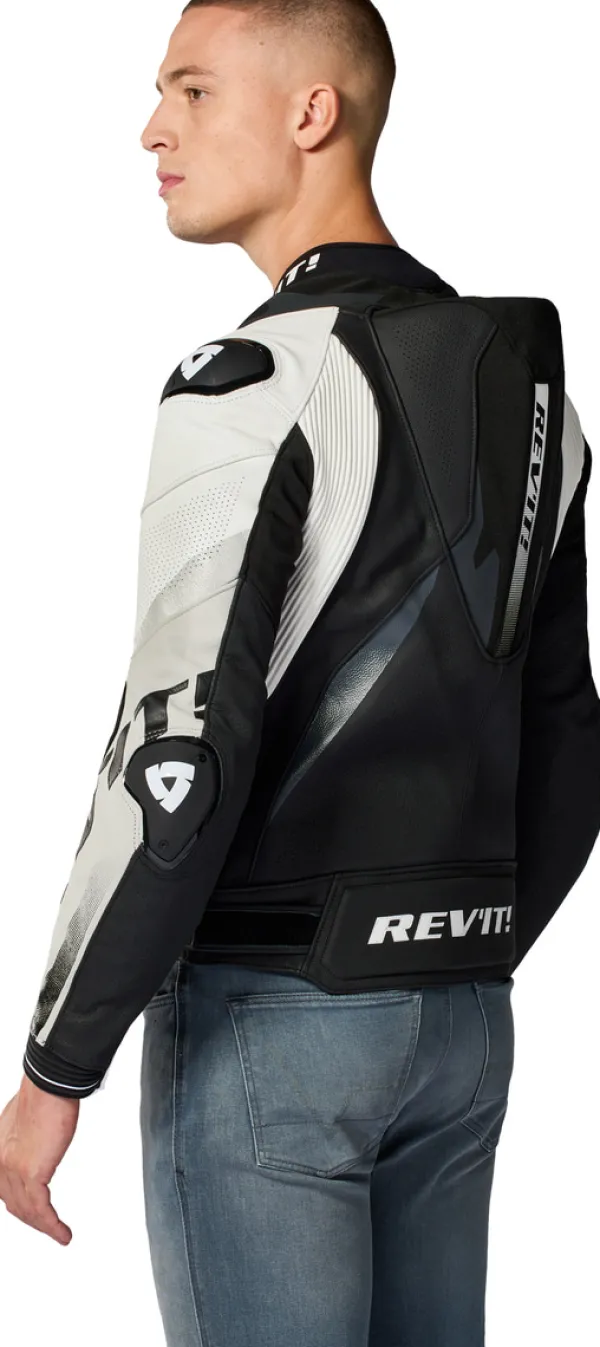 REV'IT Hyperspeed 3 Pro Motorjas Black/White> Motorjassen