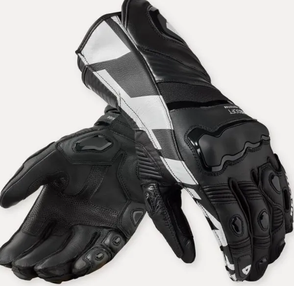 REV'IT Jerez 4 Gloves Black/White> Motorhandschoenen