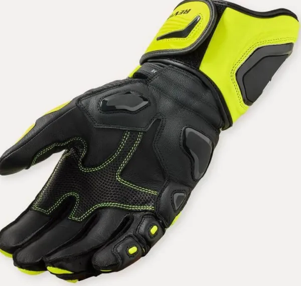 REV'IT Jerez 4 Gloves Neon Yellow/Black> Motorhandschoenen
