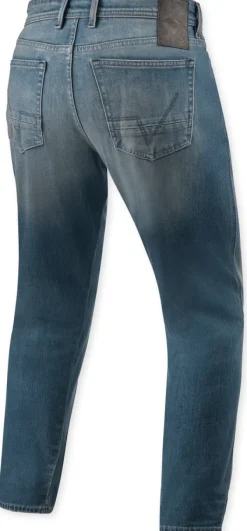 REV'IT Keegan Tapered Motorjeans Medium Blue Vintage> Motorjeans