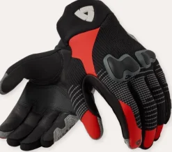 REV'IT Kinetic 2 Gloves Black/Red> Motorhandschoenen