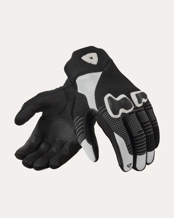 REV'IT Kinetic 2 Gloves Black/White> Motorhandschoenen