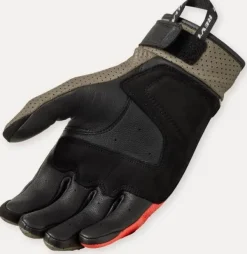 REV'IT Lewisville Gloves Sand/Red> Motorhandschoenen