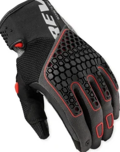 REV'IT Mangrove 2 Gloves Grey/Red> Motorhandschoenen