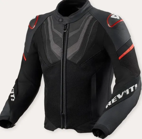 REV'IT Mantis 3 H2O Motorjas Black/Red> Motorjassen
