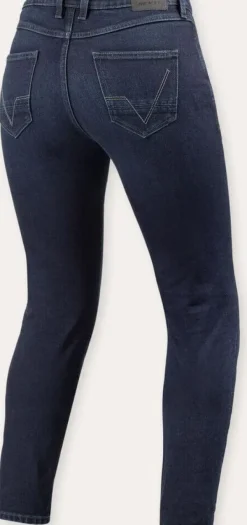 REV'IT Marzia Skinny Ladies Motorjeans Medium Blue Stone> Motorjeans