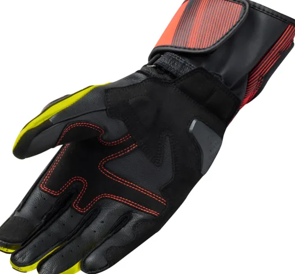 REV'IT Metis 2 Gloves Black/Neon Yellow> Motorhandschoenen