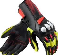 REV'IT Metis 2 Gloves Black/Neon Yellow> Motorhandschoenen