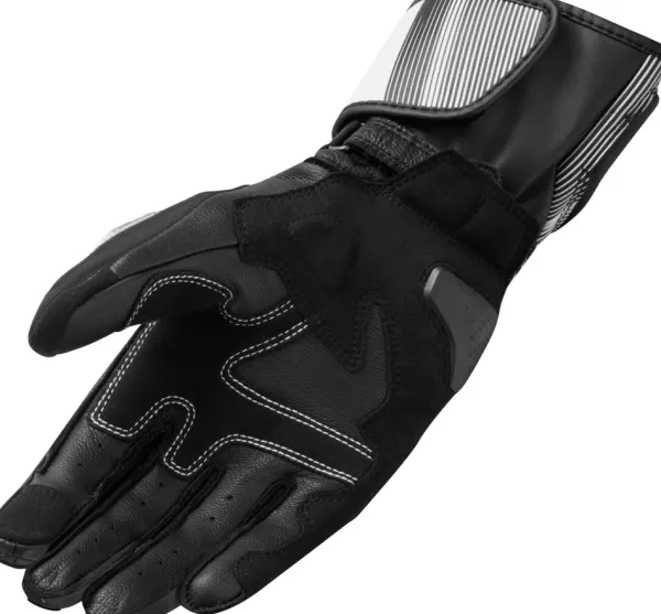 REV'IT Metis 2 Gloves Black/White> Motorhandschoenen