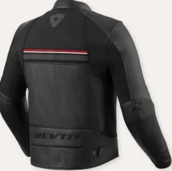 REV'IT Mile 2 Motorjas Black/Red> Motorjassen