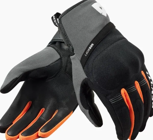 REV'IT Mosca 2 Gloves Black/Orange> Motorhandschoenen