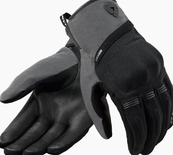 REV'IT Mosca 2 H2O Gloves Black/Grey> Motorhandschoenen