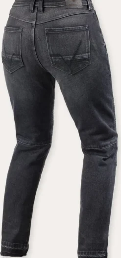 REV'IT Moto 2 Slim Ladies Motorjeans Dark Black Stone> Motorjeans