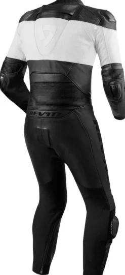 REV'IT Nova Men One Piece Black/White> Motorpakken