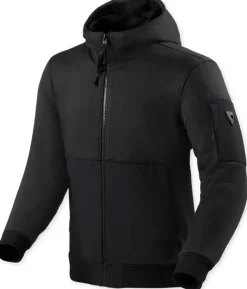 REV'IT Oakwood Motorhoodie Black> Motorhoodies|Motorjassen