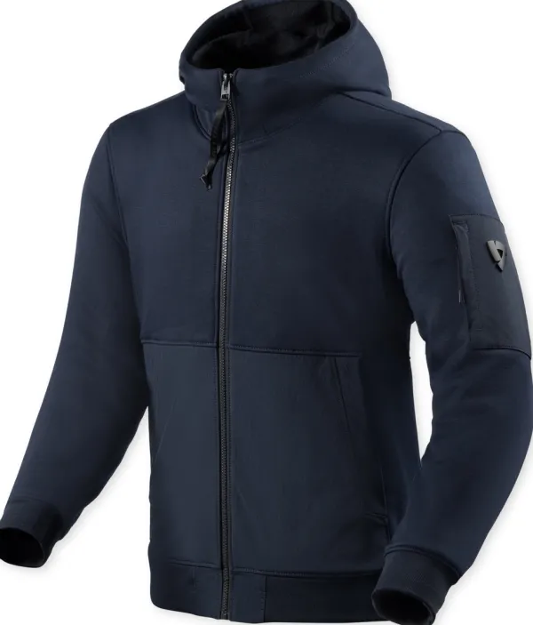 REV'IT Oakwood Motorhoodie Dark Blue> Motorhoodies|Motorjassen