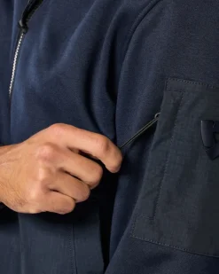 REV'IT Oakwood Motorhoodie Dark Blue><noscript><img width=