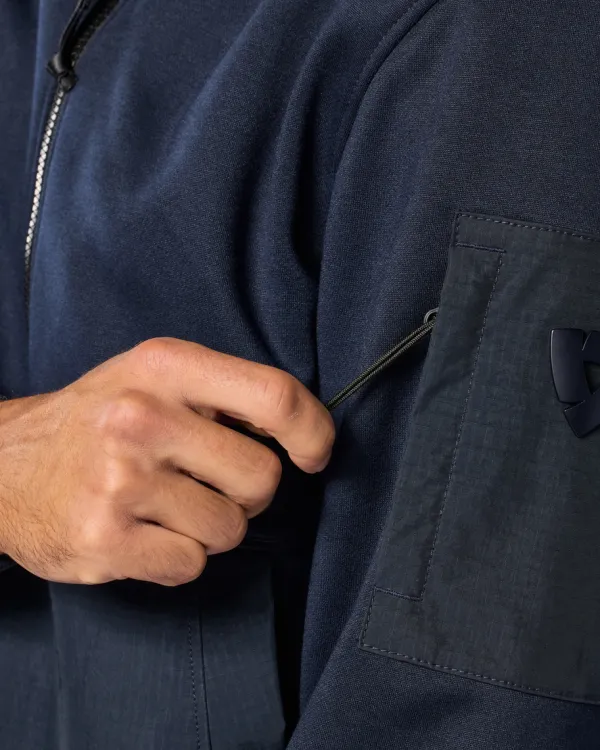 REV'IT Oakwood Motorhoodie Dark Blue> Motorhoodies|Motorjassen