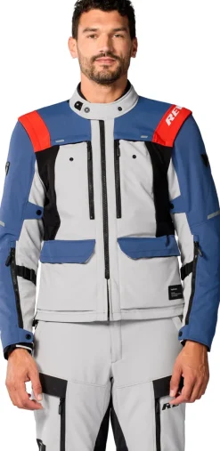 REV'IT Offtrack 3 H2O Motorjas Blue/Silver><noscript><img width=