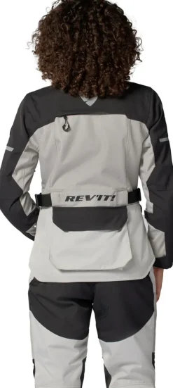 REV'IT Outback 5 H2O Ladies Motorjas Silver/Black><noscript><img width=