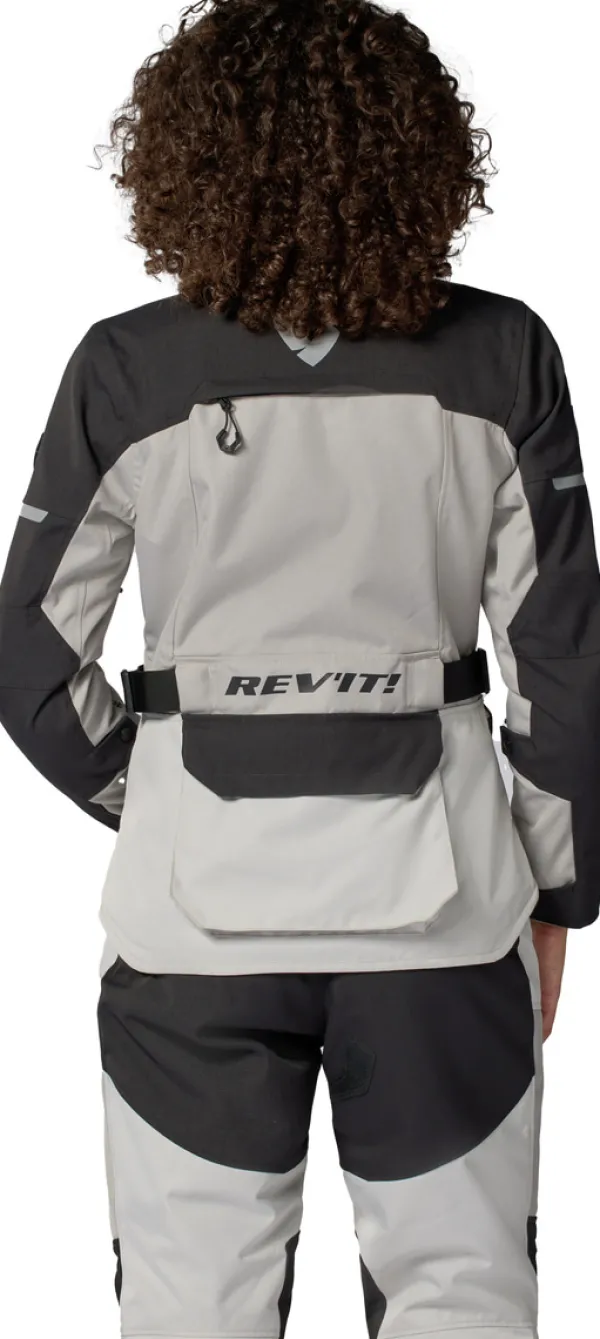 REV'IT Outback 5 H2O Ladies Motorjas Silver/Black> Motorjassen