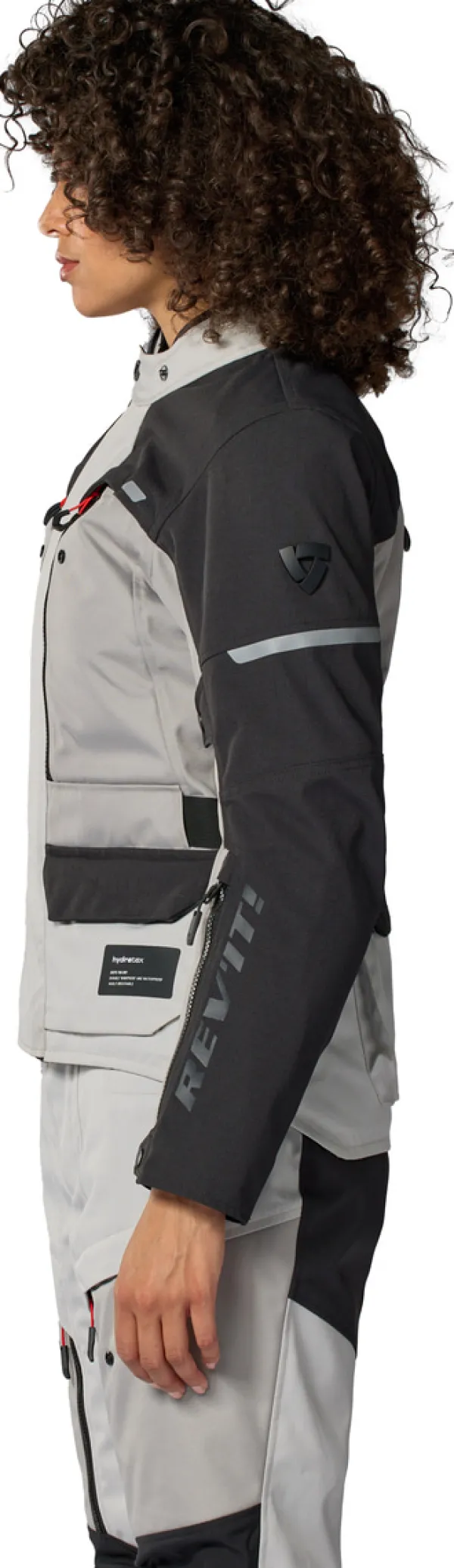 REV'IT Outback 5 H2O Ladies Motorjas Silver/Black> Motorjassen