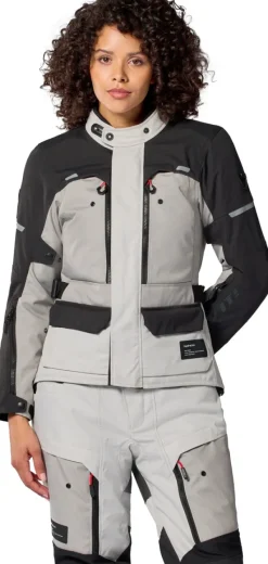 REV'IT Outback 5 H2O Ladies Motorjas Silver/Black><noscript><img width=