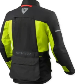 REV'IT Outback 5 H2O Motorjas Black/Neon Yellow> Motorjassen