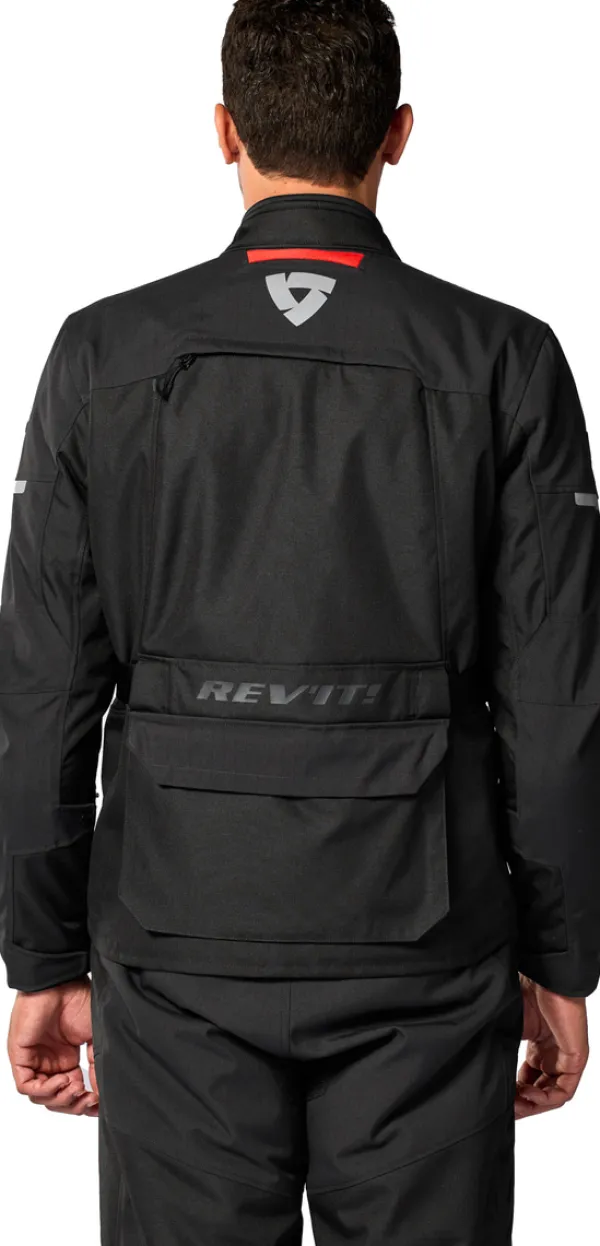 REV'IT Outback 5 H2O Motorjas Black> Motorjassen