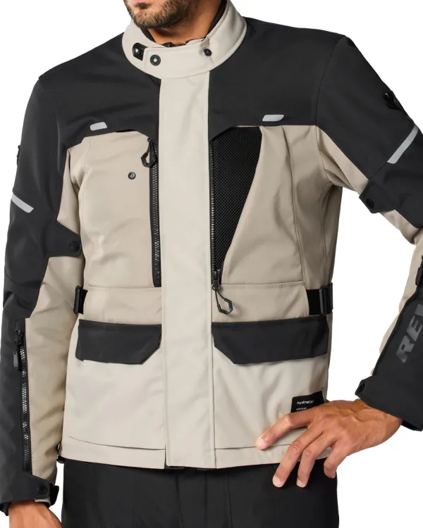 REV'IT Outback 5 H2O Motorjas Sand/Black> Motorjassen