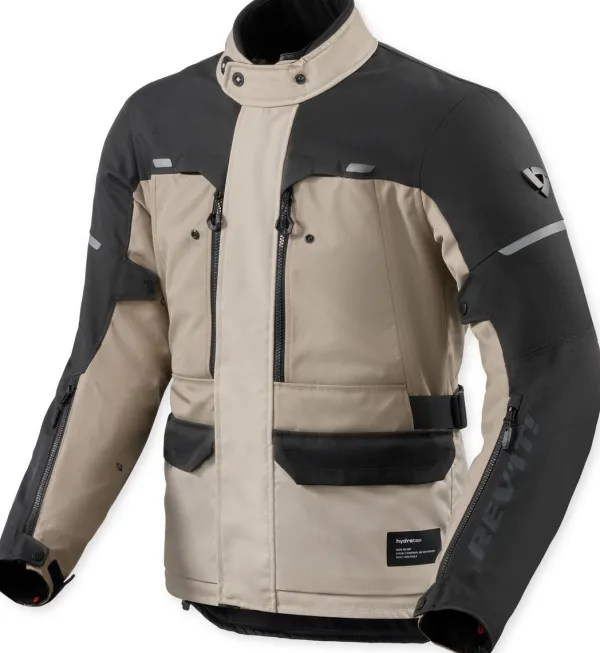 REV'IT Outback 5 H2O Motorjas Sand/Black> Motorjassen