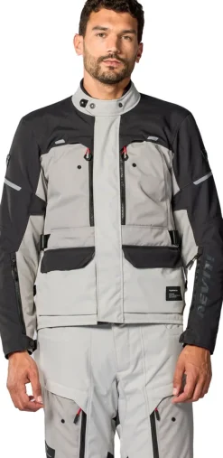 REV'IT Outback 5 H2O Motorjas Silver/Black><noscript><img width=
