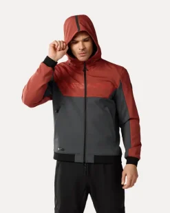 REV'IT Parabolica 2 Motorhoodie Burgundy Red/Grey><noscript><img width=