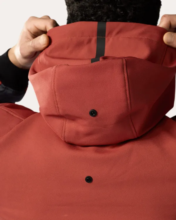 REV'IT Parabolica 2 Motorhoodie Burgundy Red/Grey> Motorhoodies|Motorjassen