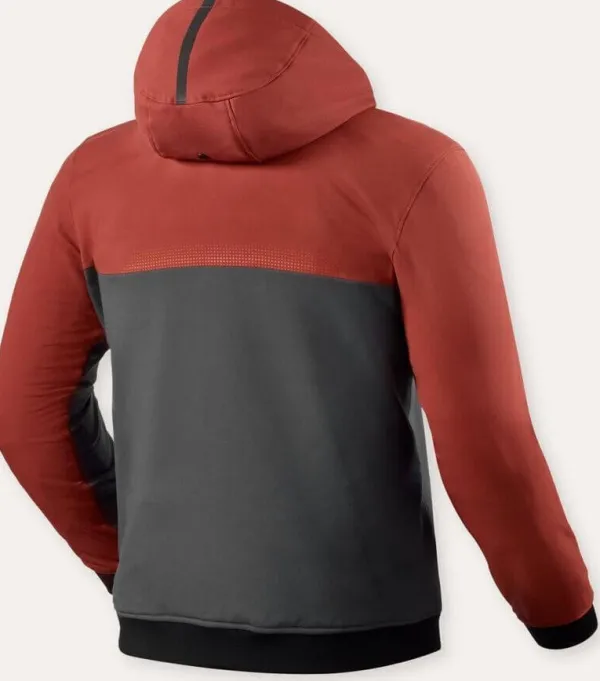 REV'IT Parabolica 2 Motorhoodie Burgundy Red/Grey> Motorhoodies|Motorjassen