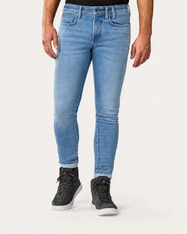 REV'IT Piston 3 Skinny Motorjeans Light Blue Vintage> Motorjeans