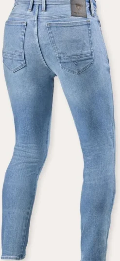 REV'IT Piston 3 Skinny Motorjeans Light Blue Vintage> Motorjeans