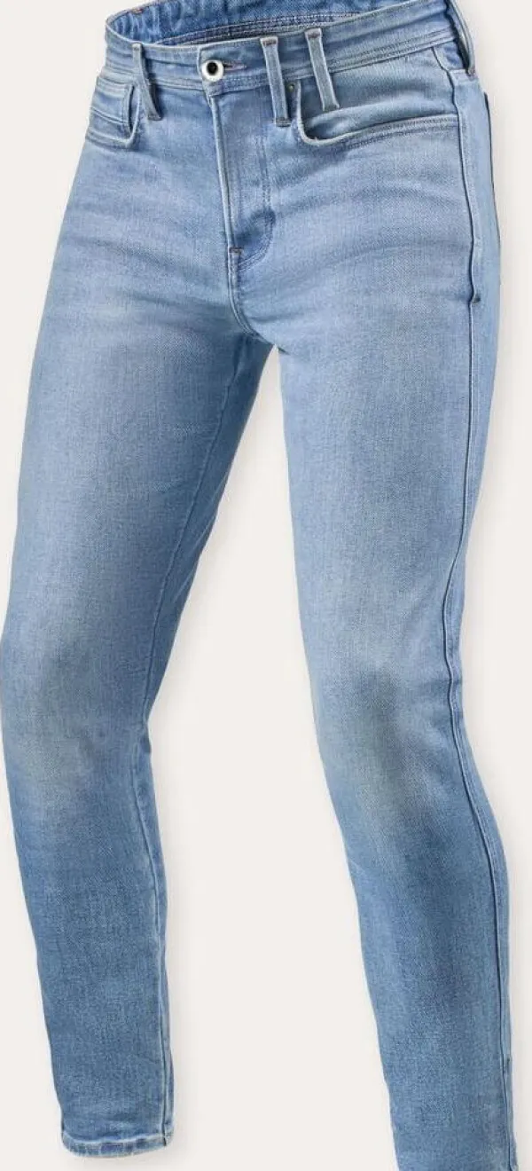 REV'IT Piston 3 Skinny Motorjeans Light Blue Vintage> Motorjeans