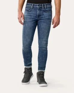 REV'IT Piston 3 Skinny Motorjeans Medium Blue Used><noscript><img width=