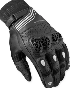 REV'IT Positron Gloves Black/White> Motorhandschoenen