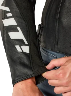 REV'IT Quadratic Motorjas Black/White><noscript><img width=