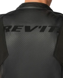 REV'IT Quadratic Motorjas Black/White><noscript><img width=