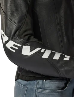 REV'IT Quadratic Motorjas Black/White><noscript><img width=