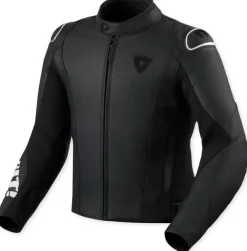 REV'IT Quadratic Motorjas Black/White><noscript><img width=